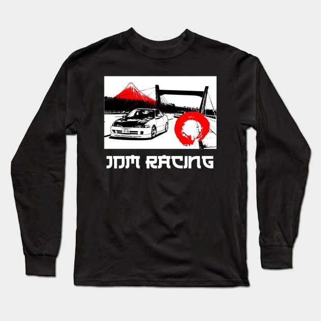 JDM Japanese Street Racing design Gift Long Sleeve T-Shirt by KuTees